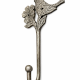 Handcrafted Metal Bird Flower Wall Hook Decorative Utility